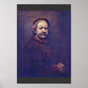Selbstporträt. Durch Rembrandt Van Rijn Poster
