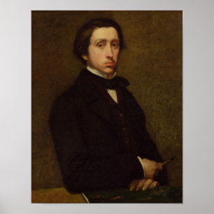 Selbstporträt Edgar Degass  , 1855 Poster
