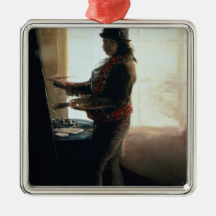 Selbstporträt Francisco Jose de Goya y Lucientes  Silbernes Ornament