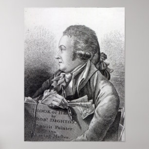 Selbstporträt, Frontispiz zu seinem 'Buch von Poster