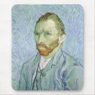 Selbstporträt in Blau von Vincent van Gogh Mousepad