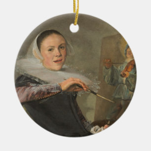 Selbstporträt Keramikornament