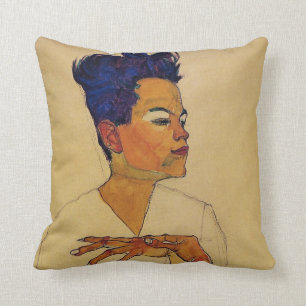 Selbstporträt-Kissen Egon Schiele Kissen