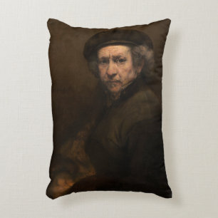 Selbstporträt mit Barett durch Rembrandt Zierkissen