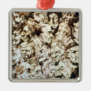 Selbstporträt mit Porträts von Giacomo Silbernes Ornament