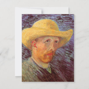 Selbstporträt mit Strohhut von Vincent van Gogh