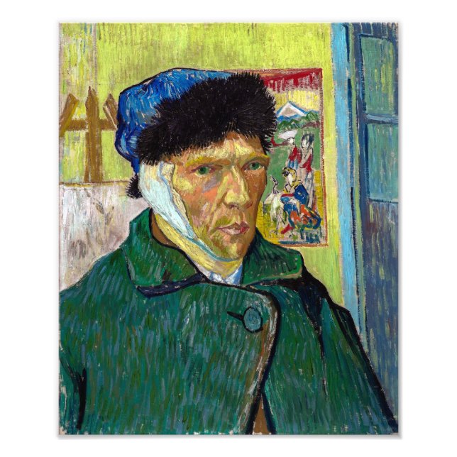 Selbstporträt mit verbanntem Ohr | Van Gogh | Fotodruck (Vorne)