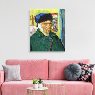 Selbstporträt mit verbanntem Ohr Van Gogh Leinwanddruck