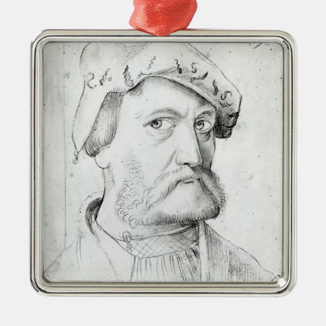 Selbstporträt Ornament Aus Metall (Vorne)