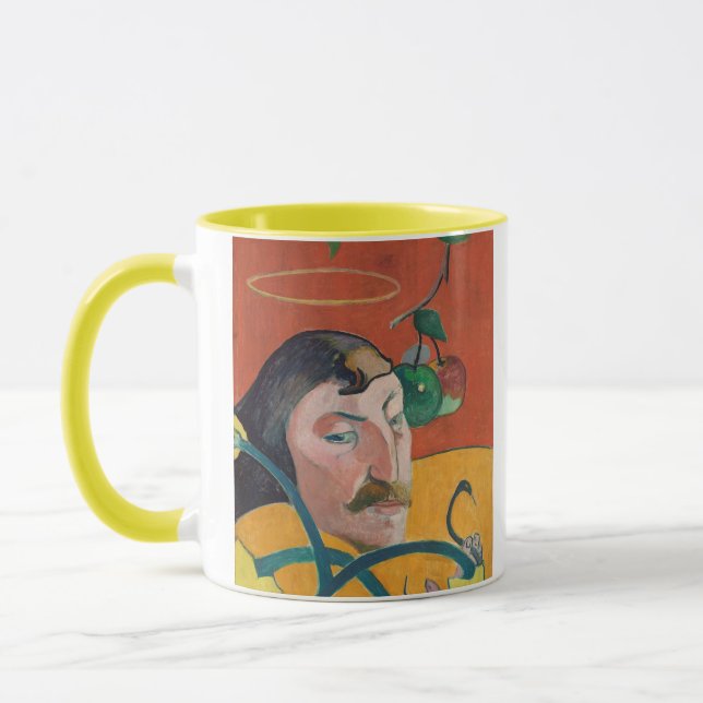 Selbstporträt Paul Gauguins |, 1889 (Öl auf Holz) Tasse (Links)