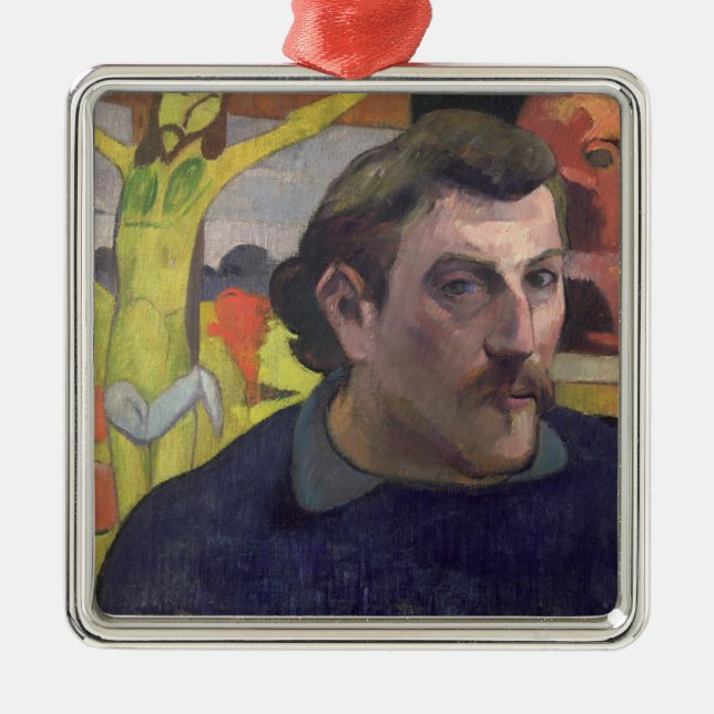 Selbstporträt Paul Gauguins | mit dem gelben Chris Silbernes Ornament (Vorne)