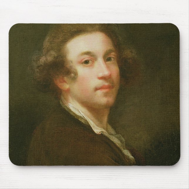 Selbstporträt, schauend über rechter Schulter (Öl Mousepad (Vorne)