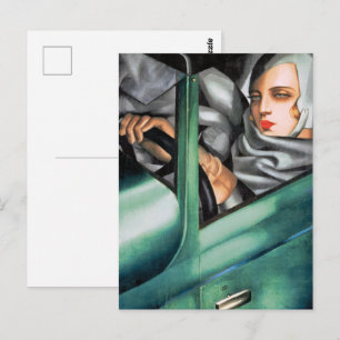 Selbstporträt Tamara De Lempicka Postkarte
