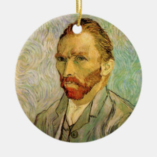 Selbstporträt Vincent van Gogh, Alte Kunst in höch Keramikornament