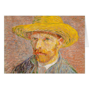 Selbstporträt Vincent Van Gogh mit Strohhut