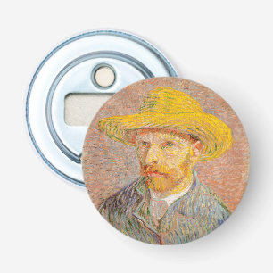 Selbstporträt Vincent Van Gogh mit Strohhut Flaschenöffner