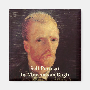 Selbstporträt Vincent van Gogh, Vintage-Fine-Art-D Magnet