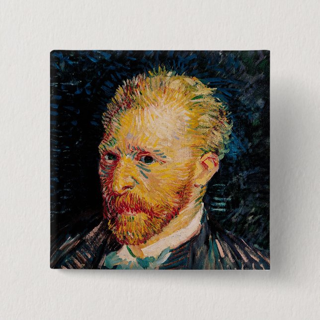 Selbstporträt Vincent van Goghs |, 1887 Button (Vorderseite)