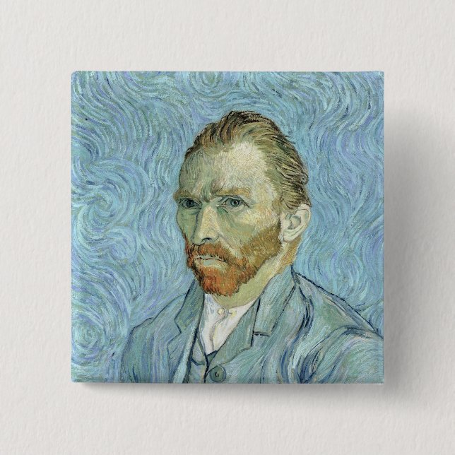 Selbstporträt Vincent van Goghs |, 1889 Button (Vorderseite)