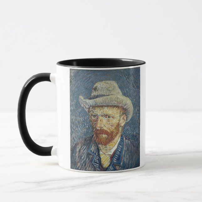 Selbstporträt Vincent van Goghs | mit geglaubtem Tasse (Links)
