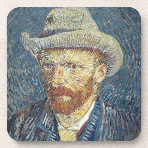 Selbstporträt Vincent van Goghs mit geglaubtem Untersetzer