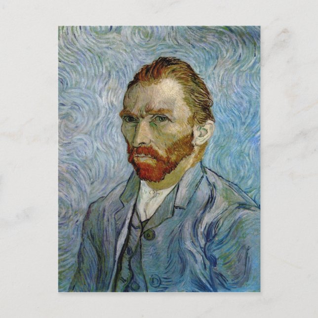 Selbstporträt von Van Gogh Postkarte (Vorderseite)