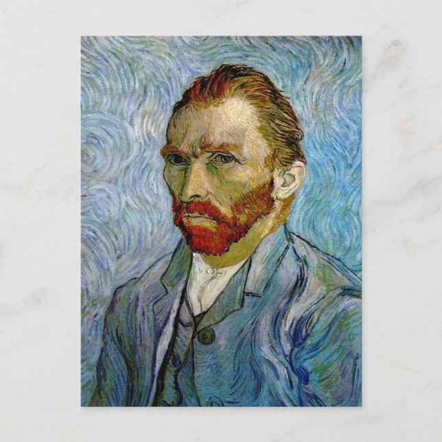 Selbstporträt von Van Gogh Postkarte (Vorderseite)