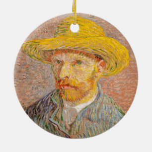 Selbstporträt von Vincent Van Gogh, impressionisti Keramik Ornament