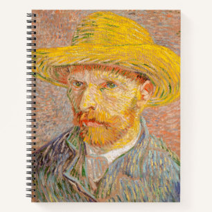 Selbstporträt von Vincent Van Gogh, impressionisti Notizbuch