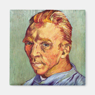 Selbstporträt von Vincent Van Gogh ohne Bart Kunst Magnet