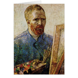 Selbstporträt von Vincent van Gogh vor der Staffel