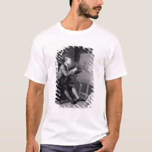 Selbstporträt, welches das Comic Musen malt T-Shirt