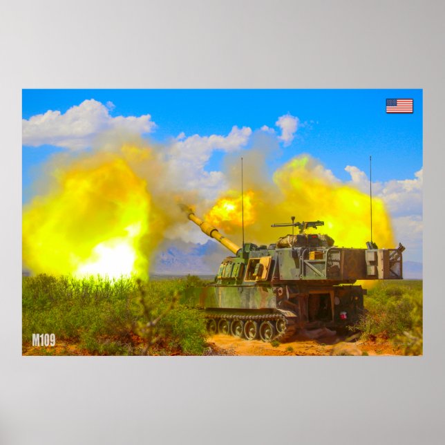 SELBSTPROPELLED HOWITZER - M109 Paladin Poster (Vorne)