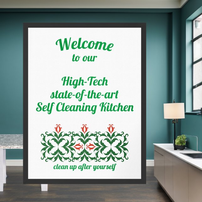 Selbstreinigung Küche Attitude and fun Poster (Von Creator hochgeladen)