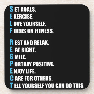 SELBSTRESPEKT - Motivierend Untersetzer