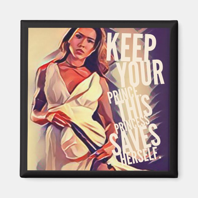 Selbstrettende Prinzessin Magnet (Vorne)