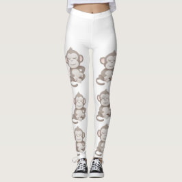 Selbstsichere Affe – Alltags-Comfort-Leggings Leggings