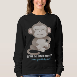 Selbstsichere Affe – Minimale ruhige Lifestyle-Shi Sweatshirt