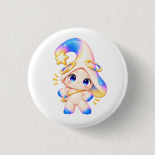 Selbstsichere Freche Pastell-Taste - Stecknadel mi Button