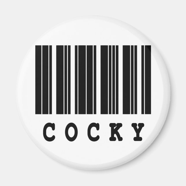 selbstsicheres Barcode-Design Magnet (Vorne)