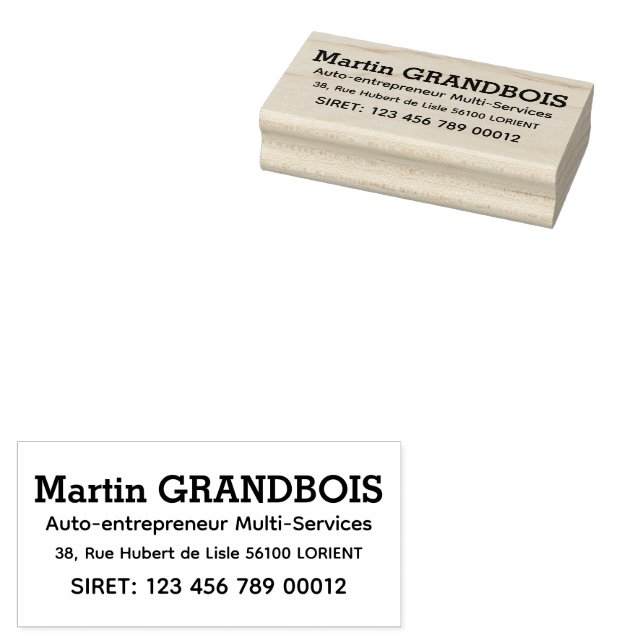 Selbstunternehmer 3 gummistempel (Stempel)