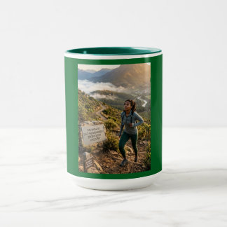 Selbstverbesserung ist eine Reise, keine Destinati Tasse