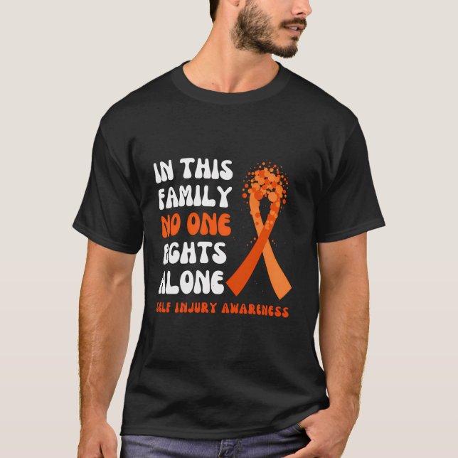 Selbstverletzendes Bewusstsein Orange Ribbon Hope  T-Shirt (Vorderseite)