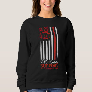 Selbstverletzungsbewusstsein Unterstützt Psychisch Sweatshirt