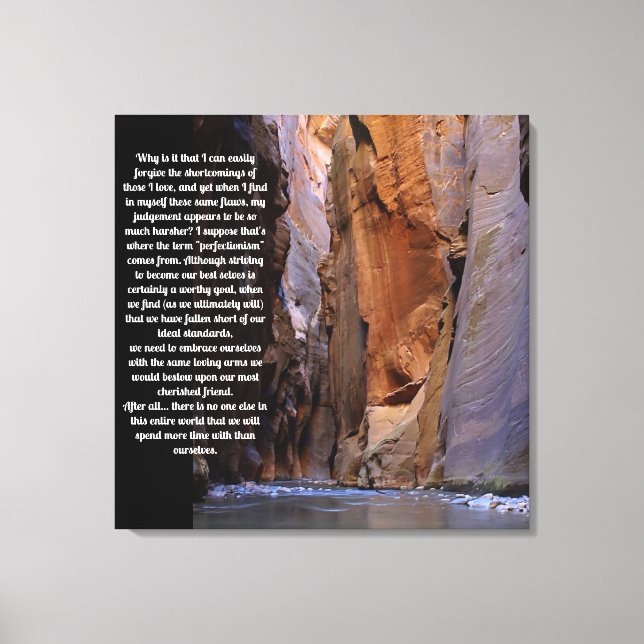 Selbstverschuldung Inspiration Leinwanddruck (Vorderseite)