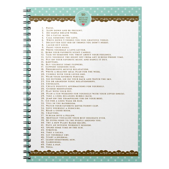 Selbstversorgung Notizblock (Vorderseite)