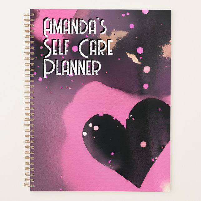 Selbstversorgungs-Affirmationen Name Planner Planer (Vorderseite)