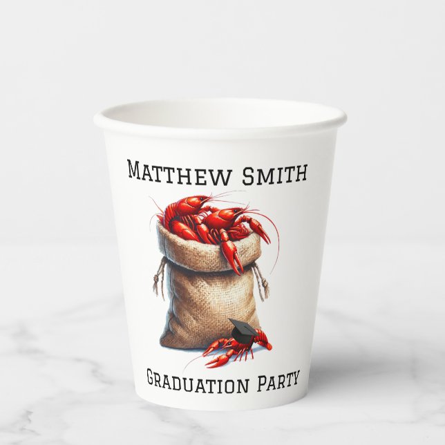 Selbstverständlichkeit der Crawfish Graduation Par Pappbecher (Vorderseite)
