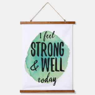 Selbstverständlichkeit inspirierende Worte Wandteppich Mit Holzrahmen