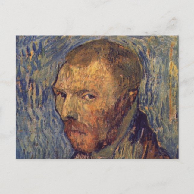 Selbstverstümmeltes Ohrportrait - Van Gogh Postkarte (Vorderseite)